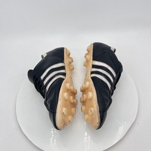 Vintage Adidas Brasil  Men’s Sz 6.5 Black Football Shoe Made in France - Picture 9 of 16